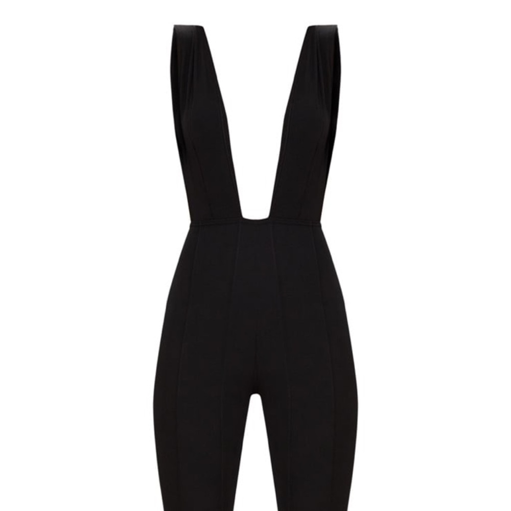 (Brand New) Deep Plunge PLT Jumpsuit